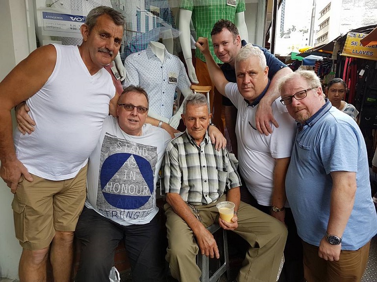 After the healing of Egidio on Saturday Thanney, Pal, Adrian, Davy, Andrew